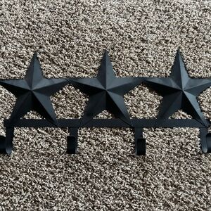 Black Star Wall Hook Decor
